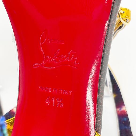 New Christian Louboutin Marvel Disney Infinity Strass Spike Heel Sandals EU 41.5 - Picture 13 of 14